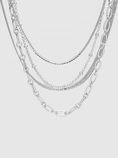 Metal Multi Layered Chain Choker Necklace Closure: Lobster clasp Size: 16-17-18-19" length, 2.5" extender Double Layered Wrap Necklace, Cheap Layered Double Chain Choker Necklace, Layered Choker Necklace Amyo Jewelry, Cheap Layered Choker Necklace With Double Chain, Affordable Multi-strand Layered Chain Necklace, Luxury Multi-strand Layering Chain Necklace, Necklace Closure, Layered Chain, Layered Chains