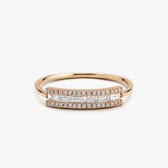 14K Gold Horizontal Baguette Diamond Ring – FERKOS FJ Baguette Diamond Ring, Beautiful Baubles, Stacker Rings, Minimal Ring, Baguette Diamond Rings, Exude Confidence, Channel Setting, Round Diamond Ring, Baguette Diamonds