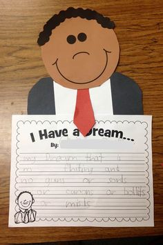 i have a dream writing activity for kids