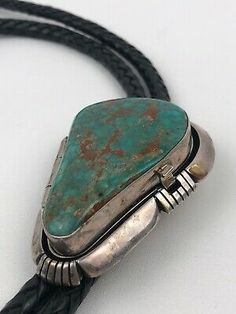 Vintage Navajo Silver & Turquoise Pop Up Locket Bolo Tie SIGNED Herman Vandever | eBay Navajo Turquoise Jewelry Eagle Rock Trading Post, Vintage Bolo Tie, Vintage Navajo Jewelry, Ehlers Danlos, Bolo Ties, Navajo Jewelry, Dope Jewelry, Native Jewelry, Bolo Tie