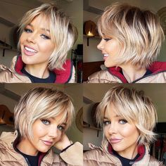 2022 has already brought on an abundance of new trends — from Expensive Brunette and Blonde to Fluffy Texture and 00s (aka the noughties) hairstyles — but have you heard of the Bixie? Taking the cake as one of the top haircut trends of 2022, you’re about to see this bob-pixie hybrid haircut everywhere you look. Bixie Haircut, Bob Pixie Cut, 60 Hair, Short Shag Haircuts, Fine Straight Hair, Pixie Bob Haircut, Bob Haircut With Bangs, Blonde Pixie Haircut, Bangs Short