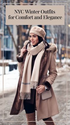 Winter Midi Skirt Outfit, Christmas Outfit Inspiration, Nyc Winter Outfits, Easy Winter Outfit, Cozy Outfit