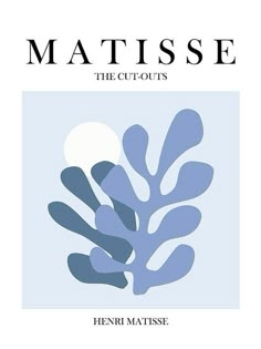 Minimalist Pictures, Blue Matisse, Pictures For Room, Matisse Blue, Wall Cutout, Flower Minimalist, Blue Room Decor, It Girl Era