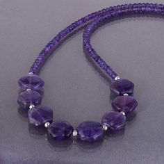 Amethyst Shape- rondelles Size- 4 mm Length- 45 cm Metal- Sterling Silver 925 Amethyst Necklace Amethyst Bead Necklace Purple Necklace Amethyst beaded Jewelry Long Amethyst Necklace February Birthstone Necklace All of my jewelry is designed and handcrafted by me. I love to experiment with many different designs and although I may make similar designs more than once, each piece of jewelry is truly one of a kind due to variations between gemstones and within my own craft work. All my jewelry is ca Amethyst Jewelry Necklace, Watermelon Tourmaline Necklace, February Birthstone Necklace, Beautiful Beaded Jewelry, Amethyst Birthstone, Necklace Amethyst, Necklace Birthstone, Necklace Purple, Purple Necklace