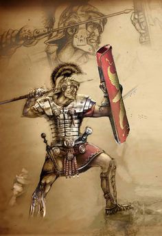 Roman Centurion Tattoo, Roman Drawings, Guerriero Samurai