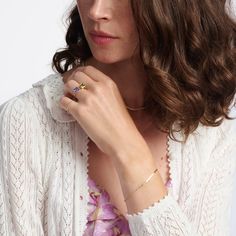 Toi et Moi Fern Gemstone Ring | Ariel Gordon Serpentine Bracelet, Wedding Collection