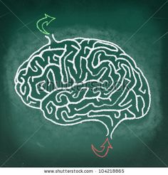 Maze Puzzles, Human Head, Image Illustration, Psychology, Stock Illustration, Brain, Royalty Free Stock Photos, Stock Images