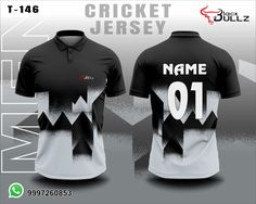 the front and back of a cricket jersey with an image of a player's name on it