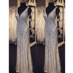 Champagne Prom Dress, Prom Dresses 2016, Formal Occasion Dress, V Neck Prom Dresses, Beaded Prom Dress, Satin Prom Dress, Formal Dresses Prom, Long Prom Dress, Prom Party Dresses