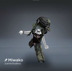 an animated image of a person with a backpack