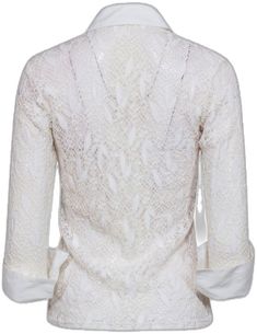 Elegant Embroidered Shirt For Fall, Elegant Embroidered Fall Shirt, White Embroidered Button-up Top, White Embroidered Formal Top, Formal White Embroidered Top, White Button-up Top For Wedding, Silk Camisole, Buy Shoes Online, Lace Design