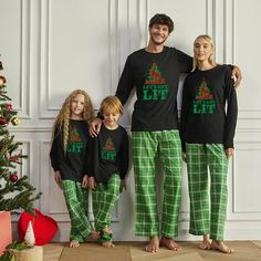 Looking for original gifts for relatives? Visit our store and check out our new Christmas pajamas set for family! Size: Youth PJ Set M.  Color: Multicolor.  Gender: female.  Age Group: adult. Family Christmas Onesies, Christmas Outfit Family, Family Christmas Outfits, Green Xmas, Matching Family Christmas Pajamas, Cute Christmas Outfits, Matching Christmas Pajamas, Christmas Pajama Set, Flannel Pants