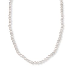 Introducing our stunning Freshwater Pearl Necklace, featuring luminous 6mm pearls that will add elegance and sophistication to any outfit. These freshwater pearls are carefully selected for their lustrous surfaces, smooth textures, and consistent size, ensuring that each necklace is of the highest quality. The pearls have a beautiful ivory-white hue that adds a touch of classic elegance to the piece. Pearl Diameter: 6mm 14K Clasp Formal Akoya Pearl Necklace With Pearl Chain, Timeless Pearl Necklace For Formal Occasions, Luxury Pearl White Pearl Necklace, Elegant Round Beads Pearl Necklace For Formal Occasions, Timeless Pearl White Pearl Necklace For Formal Occasions, Classic Pearl Embellished Necklaces For Formal Occasions, Timeless Pearl White Formal Pearl Necklace, Classic Pearl Necklace With Round Pearl Drop, Classic Pearl White Necklace With Pearl Drop