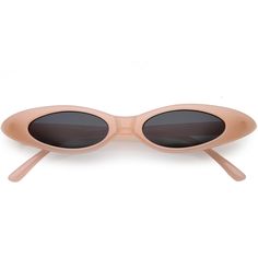 Pastel Thin Extreme Oval Sunglasses Neutral Colored Oval Lens 47mm  #sunglass #sunglasses #frame #bold #cateye #oversized #womens #summer #clear #mirrored Eye Clothes, Oval Sunglasses, Oval Frame, Retro 90s, Retro Chic, True Vintage, Neutral Colors, Cat Eye Sunglasses, Cat Eye