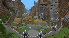 an image of a minecraft map with people on it