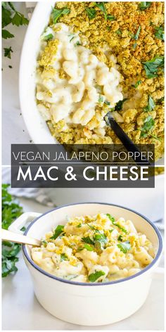 vegan jalapeno popper mac and cheese