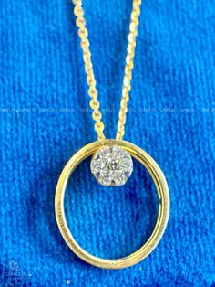 Moissanite Diamond Circle Pendent 14K/18K Solid Gold, Round Tip Open Circle Pendant, Perfect Gift for Mother's Day - Girlfriend - Wifediamond Pendent, Pendent, mother's day gift, christmas gift, gift for mom, birthday gift, trendy pendent, gold pendent, couple pendent, Diamond Pendent, Personalized Gift, Handmade jewelry, By The Gimelis Lab Grown 💎 𝐌𝐚𝐢𝐧 𝐒𝐭𝐨𝐧𝐞 𝐃𝐞𝐭𝐚𝐢𝐥𝐬: ➠ Stone Material : (𝐌: 𝐌𝐨𝐢𝐬𝐬𝐚𝐧𝐢𝐭𝐞 ,𝐂: 𝐒𝐢𝐦𝐮𝐥𝐚𝐭𝐞𝐝 𝐃𝐢𝐚𝐦𝐨𝐧𝐝) ➠ Main Stone Shape: 𝐑𝐨𝐮? Gold Diamond Halo Necklace For Gift, Gold Pendant Necklace With Halo Design, Gold Halo Pendant Necklace, Yellow Gold Round Diamond Necklace For Celebration, Gold Diamond Pendant Necklace With Halo, Yellow Gold Round Necklace With Halo Design, Anniversary Yellow Gold Halo Diamond Necklace, Gold Necklaces With Halo Design For Gift, Gold Round Halo Design Necklace