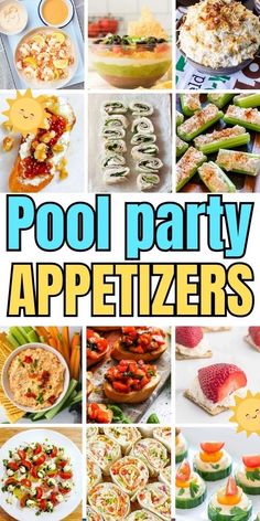 Pool Party Appetizers Easy Inexpensive Appetizers, No Cook Finger Foods, Pool Party Appetizers, Party Appetizers Easy Crowd Pleasers, Finger Foods For Parties, Foods For Parties, Summer Dip Recipes, Inexpensive Appetizers, Vacation Meal Planning