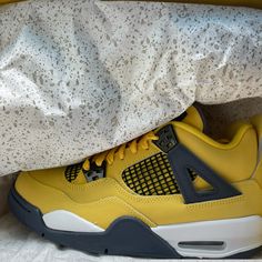 Brand New Size 6.5 Kids Jordans, Gray Yellow, Jordan Shoes, Kids Shoes, Jordan, Shoes Sneakers, Kids Shop, Size 6, Brand New