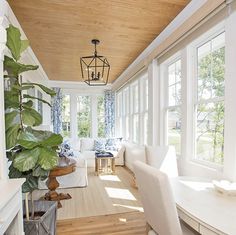 a living room filled with furniture and lots of windows