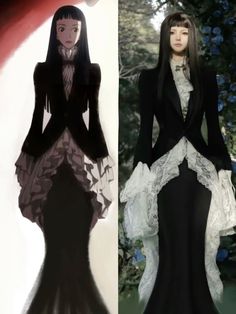 Paradise Kiss Dress, Vampire Clothes Women, Vampire Style Outfits, Cosplay Aesthetic, Vestidos Anime, Paradise Kiss, Random Items, Witch Fashion