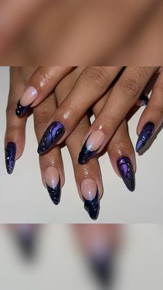 Purple Acrylic Nails, Edgy Nails, Nail Art Trends, Nails Desing, Minimalist Nails, Art Trends