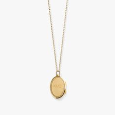 Diamond Oval Locket Necklace | Shinola® Detroit