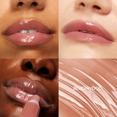 Sheer saddle brown Pouty Lips, Pink Gloss, Vegan Beauty Products, Lip Plumping, Natural Lip Colors, Full Lips, Plumping Lip Gloss, Saddle Brown, Lip Brush