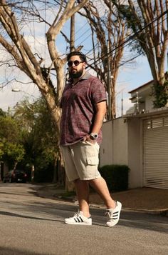 Outfits For Big Guys, Fashion For Big Guys, Plus Size Man Fashion, Casual Plus Size Outfits, Rok Outfit, Chubby Men