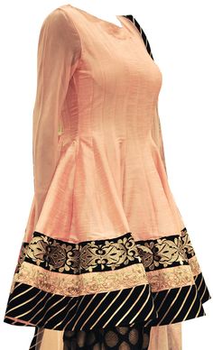 Peach Anarkali Salwar Suit Anarkali, Indian Dresses