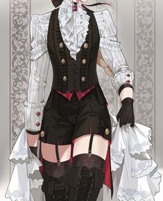 Astrologist Outfit, Butler Outfit Designs, Fem Suit, Outfit Ideas Drawing Male, Genshin Outfit Ideas, Ouji Outfit, Ouji Style, Outfit Ideas Male, Butler Outfit