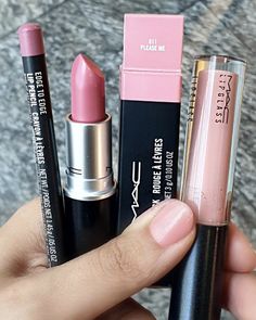 Mac Please Me, Mac Lipstick Swatches, Lipstick Mac, Kiss Lipstick, Mac Lips, Please Me, Lipstick Kit