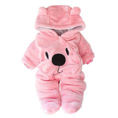 Baby Bear Romper - Momorii Clothes Winter 2022, Baby Winter Romper, Velvet Overalls, Winter Romper, Kids Carnival, Boys Winter Coats, Baby Overall, Winter Jumpsuit, Winter Baby Clothes