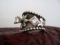 Jeweler Travis Stringer makes amazing jewelry. I love the southern charm of his pieces! Weddin Rings, Western Wedding Rings, Unusual Wedding Rings, Western Rings, Big Wedding Rings, Cheap Wedding Rings, Ring Inspo, Cool Wedding Rings, Cowgirl Jewelry