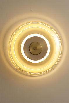 a light that is on in the ceiling