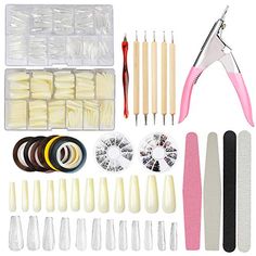 Acrylic False Nail kit - 1000pcs Coffin Nails Long Fake Nails Ballerina Nail Tips (500pcs Clear and 500pcs Natural) w... Nail Suggestions, Long Fake Nails, Nails Ballerina, Natural Acrylic Nails, Soft Gel Nails, Coffin Nails Long