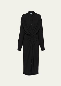 Elegant Ruched Shirt Dress For Work, Elegant Ruched Button-up Dress, Prada Dresses, Prada Dress, Purple Midi Dress, Belted Midi Dress, 2024 Trends, Flare Mini Dress, Lace Midi