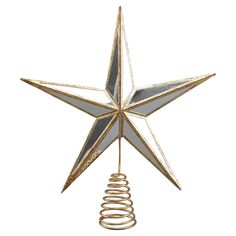 Mirrored Glass Silver Star Tree Topper Material: Mirrored Glass, PVC Dimensions: 13" Star Tree Toppers, Gold Star Tree Topper, Star Christmas Tree Topper, Star Christmas Tree, Traditional Colonial, Star Tree, Buy Mirror, Gift Drawing, Colonial Christmas