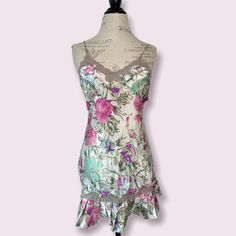 Condition: Gently Preowned Size: P (Small) Brand: Victoria’s Secret Material: 100% Polyester Features: Spaghetti Straps, Mini Floral Dress, Satin Slip Dress, Timeless Classic Crafted From Satin Fabric With A Floral Pattern And Taupe Lace Trim, It's Perfect For Any Special Occasion. The Lightweight Fabric Offers A Flattering Silhouette And The Adjustable Straps Provide A Comfortable Fit. With Its Beautiful Design And Timeless Style, This Dress Is Sure To Be A Favorite For Years To Come. Measureme Summer Sleeveless Coquette Slip Dress, Coquette Fitted Mini Slip Dress, Fitted Coquette Mini Slip Dress, Fitted Mini Length Coquette Slip Dress, Victoria's Secret Fitted Summer Slip Dress, Summer Fitted Slip Dress By Victoria's Secret, Fitted Victoria's Secret Summer Slip Dress, Elegant Victoria's Secret Mini Dress For Summer, Victoria's Secret Fitted Dresses With Lace Trim