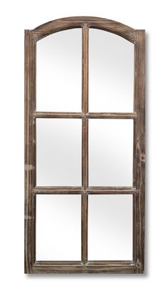 an old wooden window with four panes