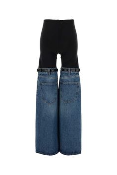 Two-tone Denim Jeans from Coperni Women Denim Jeans, Designer Jeans, Tory Burch Shoes, Jeans Denim, Bottoms Pants, Two Tone, Denim Jeans, Everyday Wear, Comfort Fit