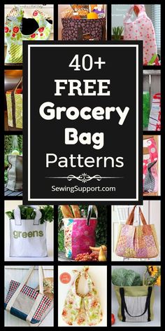 the top ten free grocery bag patterns for all kinds of purses and handbags