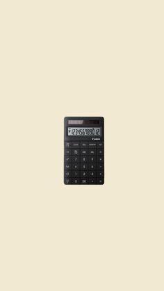 a calculator is shown on a beige background