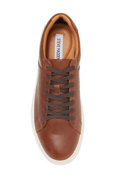 Level up your wardrobe with this soft faux-leather sneaker constructed with a lightly cushioned footbed and textured white sole. Synthetic upper/synthetic and textile lining/rubber sole Imported Sneaker Men, Leather Sneakers, Level Up, Nordstrom Rack, Steve Madden, Rubber Sole, Faux Leather, Nordstrom, Wardrobe