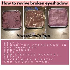 Beginner Makeup Tips, Fix Broken Eyeshadow, Broken Eyeshadow, Makeup Beginner, Beginner Makeup, Tip Tuesday