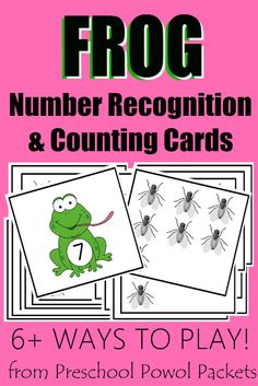 the frog number recognition and counting cards