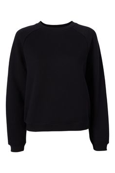 Casual sweatshirt Crew neckline Long sleeves Full length Breathable and midweight Made with sustainable materials Fits true to size Imported 88% cotton, 12% recycled polyester BW202191-Black Black Fleece Sweatshirt, Extra Fits, Black Sweat Shirt, Black Sweatshirt Women, Modest Outfit Ideas, Plain Sweatshirt, Black Sweats, School Clothes, Black Pullover