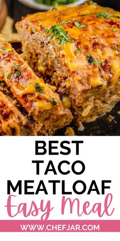 Spice up dinner with Mexican Taco Meatloaf - a flavorful fusion of taco goodness in every bite! Best Taco Meat, Taco Meatloaf, Mexican Meatloaf, Chicken Meatloaf, Good Meatloaf Recipe, Best Meatloaf, Beef Casserole Recipes, Hamburger Recipes, Sloppy Joe