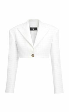 Balmain Tweed, Blazer Crop, Balmain Fashion, Balmain Collection, Super Hero Outfits, Cute Skirt Outfits, Blazer White, Trendy Hoodies, Expensive Clothes