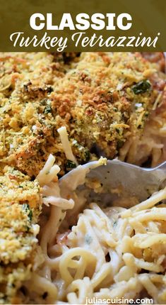 Classic Turkey Tetrazzini Turkey Casserole Recipe, Turkey Tetrazzini, Classic Turkey, Turkey Pasta, Pee Smell, Creamy Parmesan Sauce, Creamy Pasta Dishes, Turkey Casserole, Cooked Pasta